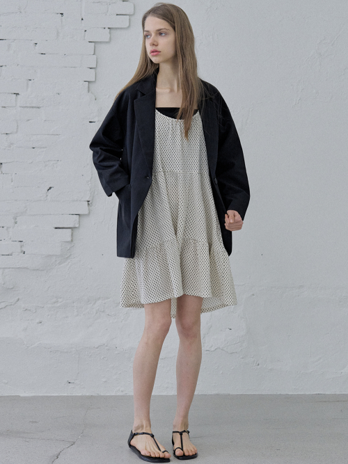 Overfit Basic Tailored Jacket - Black