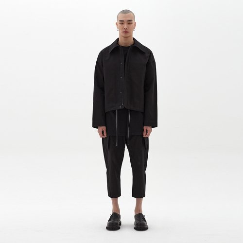 MUSINSA | D.GNAK12 Cotton stitch oversized jacket (black)_