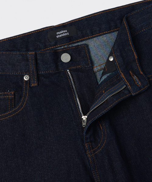 Straight Denim Pants [Deep Indigo] thumbnail 5