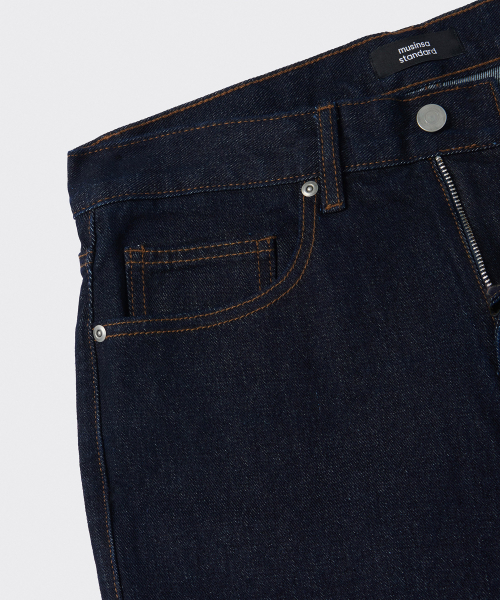 Straight Denim Pants [Deep Indigo] thumbnail 6