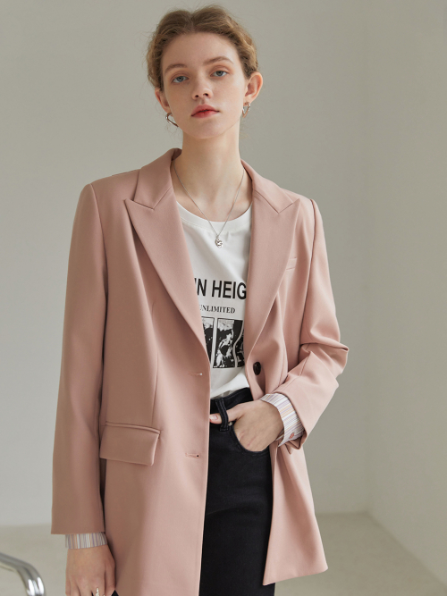 Delight повседневный 2 пуговица jacket_2 color