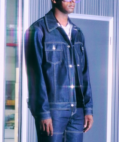 Джинсовка Raw Denim со строчкой Indigo