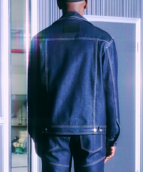 Джинсовка Raw Denim со строчкой Indigo