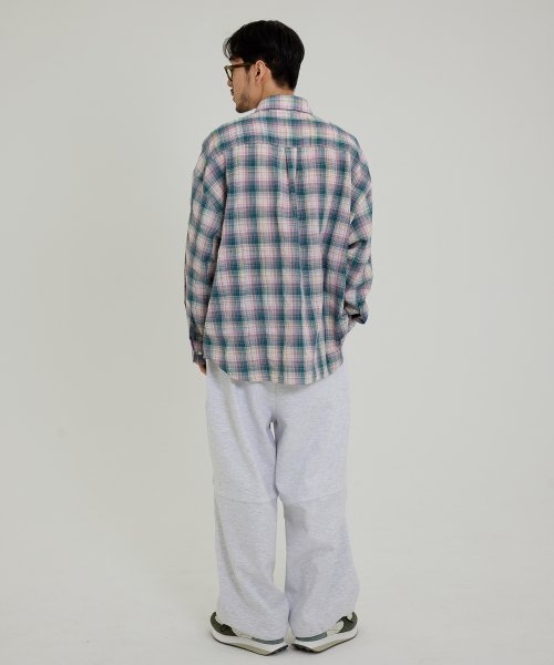 MUSINSA  OTHERFITS Wide balloon sweatpants (white gray)