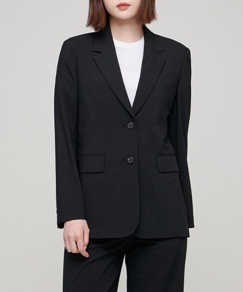 COOLTANDARD WOMENS BASIC BLAZER [BLACK]