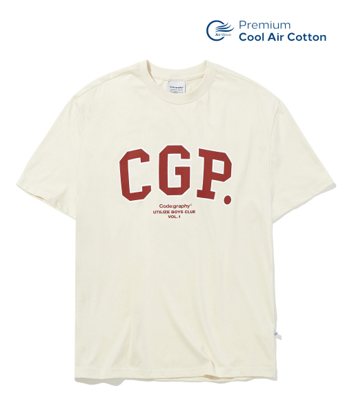 코드그라피(CODEGRAPHY) [쿨코튼] CGP 아치 로고 티셔츠 - 사이즈
