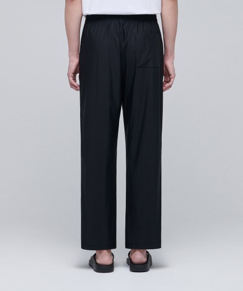 COOLTANDARD COOLING WIDE BANDING PANTS [BLACK]