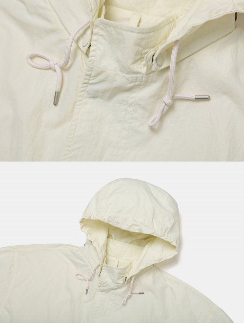 FISHTAIL HOOD PARKA [Ivory]