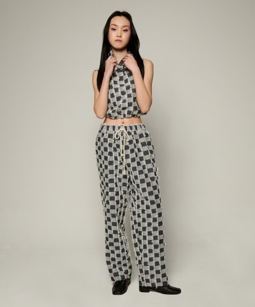 PATCHWORK CROP VEST