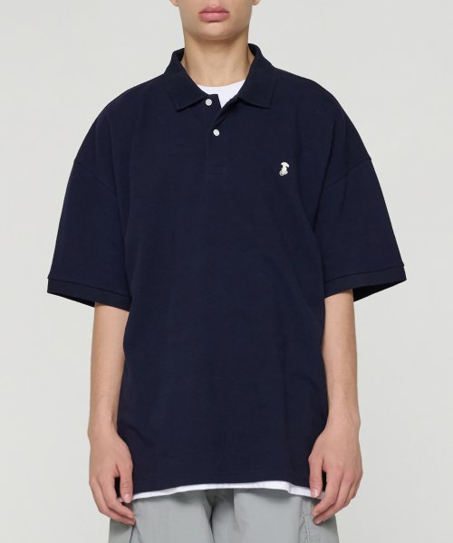 Пике-футболка Giant Fit (Navy)