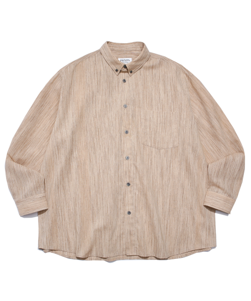 MUSINSA | PHYPS PHYPS® ONE POCKET LINEN SHIRT BEIGE