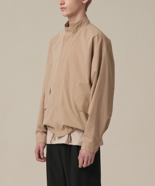 Короткая куртка-парка оверсайз_BEIGE