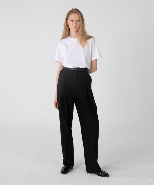 Double-pleated широкий брюки - 4colors