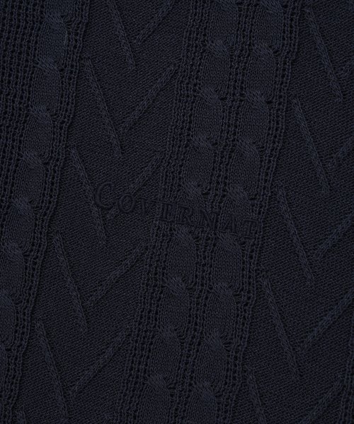 Летний трикотажный поло-джемпер косичкой Navy