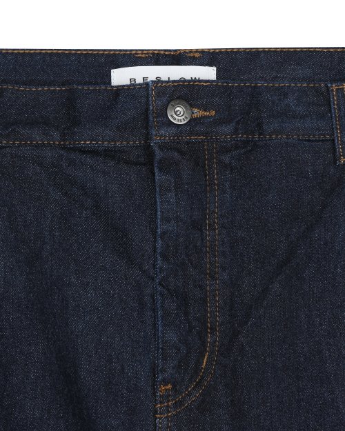 CONE MILL DEEP ONE TUCK SHORTS INDIGO
