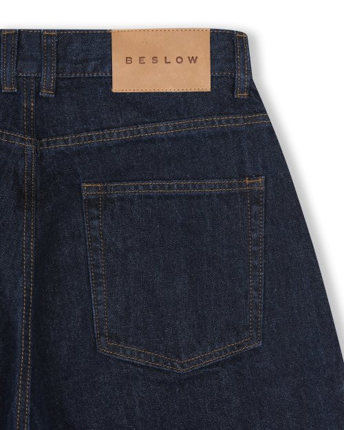 CONE MILL DEEP ONE TUCK SHORTS INDIGO
