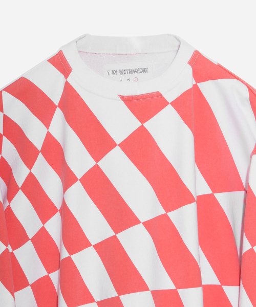 WARP CHECKER BOARD SWEAT (RED)
