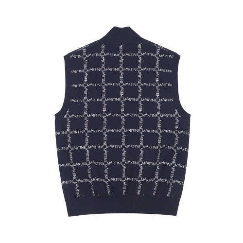 Half Zip-up Vest_Navy (Men)