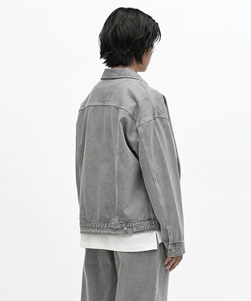 Джинсовка плиссе JK01 (Gray)