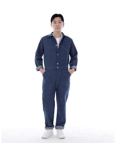 Комбинезон на пуговицах City Boy CBB-507, деним washed indigo