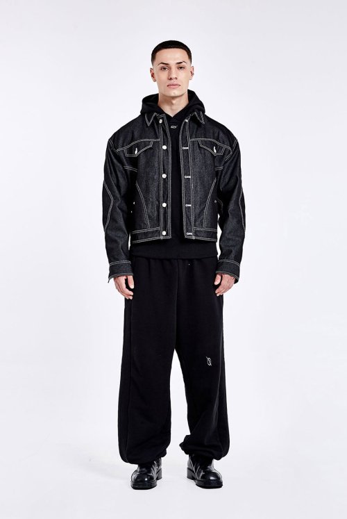 51퍼센트(51PERCENT) Tunnel Lining denim Jacket - Black - 사이즈 & 후기 | 무신사