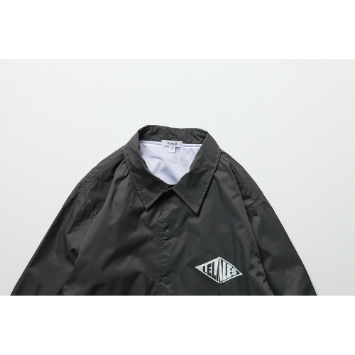 Diamond coach jacket -charcoal