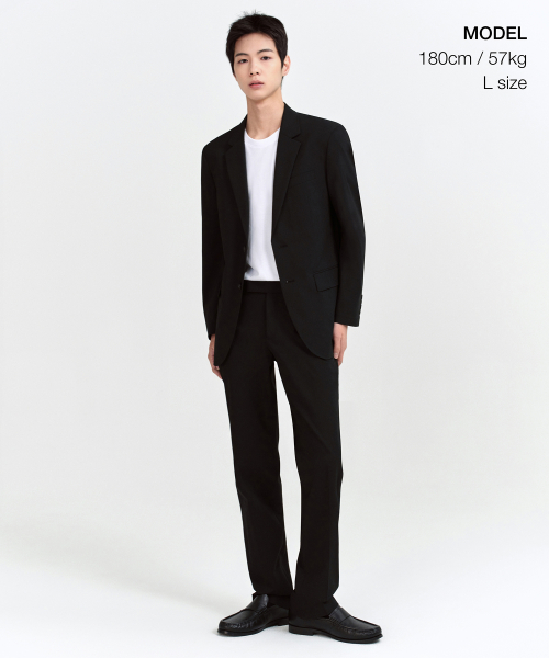 COOLTANDARD RELAXED BASIC BLAZER [BLACK]
