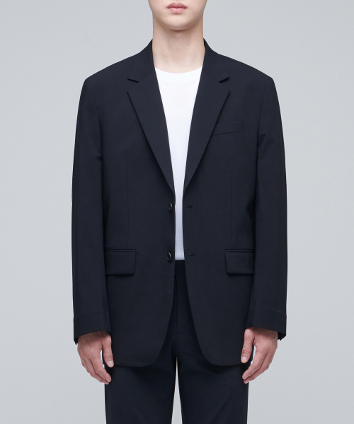 [COOLTANDARD] RELAXED BASIC BLAZER [NAVY] thumbnail 13