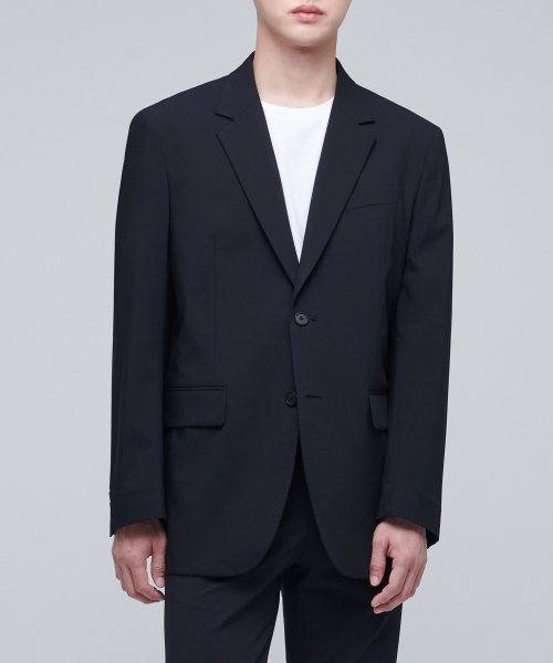 [COOLTANDARD] RELAXED BASIC BLAZER [NAVY] thumbnail 11