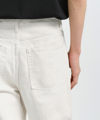 MUSINSA STANDARD ムシンサスタンダード ツータックワイドデニムパンツ [クリーム] 画像 5