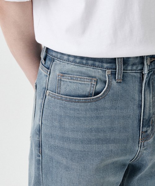 COOLTANDARD STRAIGHT DENIM PANTS [LIGHT INDIGO]