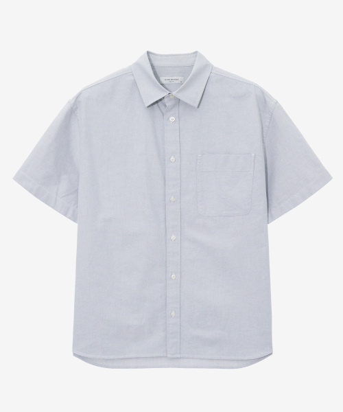 [All Day] Oxford Oversized Short Sleeve Shirt - 5 colors thumbnail 4