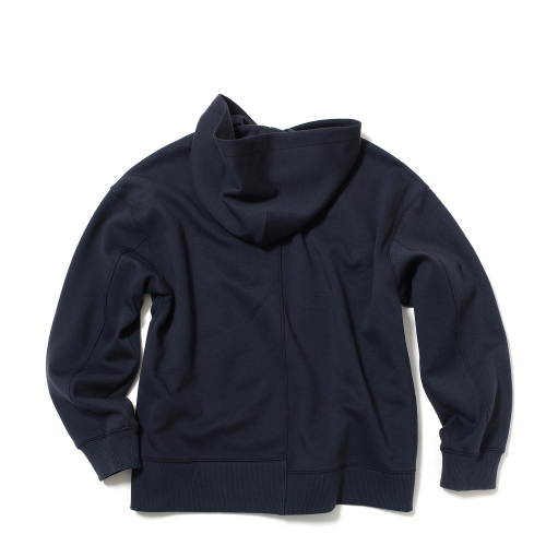 [Essential] Classic logo cutting hoodie_Navy