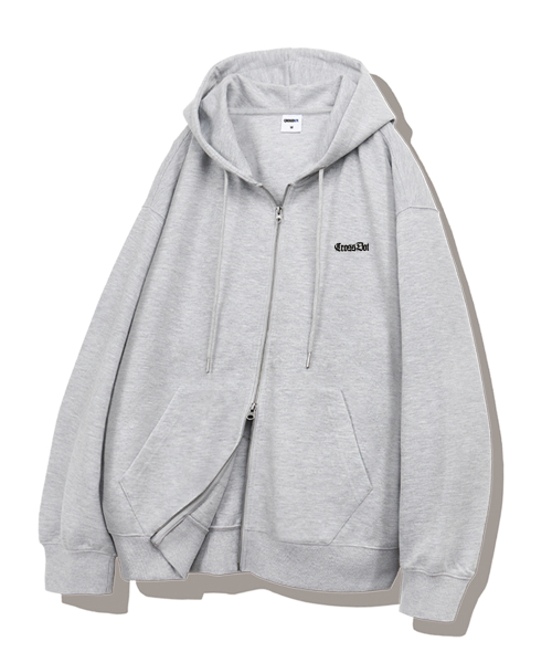 Vein 2-way oversized hoodie zip-up 3 цветов [CRDH_4003]