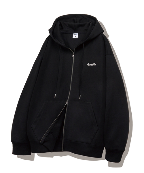 Vein 2-way oversized hoodie zip-up 3 цветов [CRDH_4003]