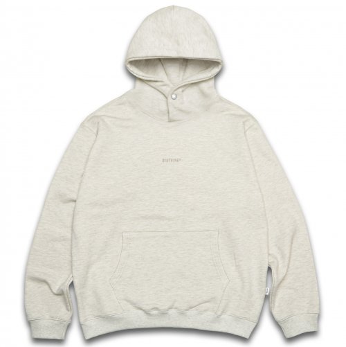 DV22STP.665 LOGO EMB COMBED YARN HOODIE -Oatmeal-
