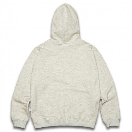 DV22STP.665 LOGO EMB COMBED YARN HOODIE -Oatmeal-