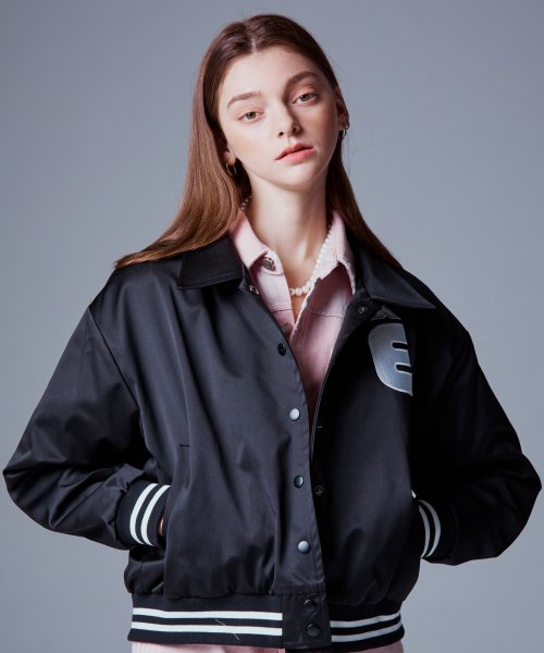 Satin varsity jacket