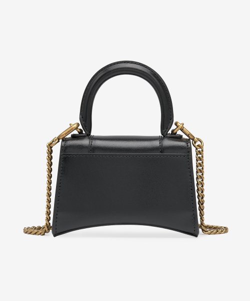 Black chain store tote bag