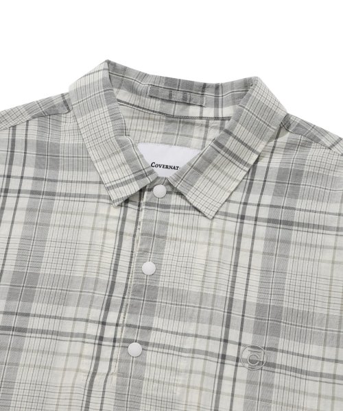 C logo pullover half shirt ivory