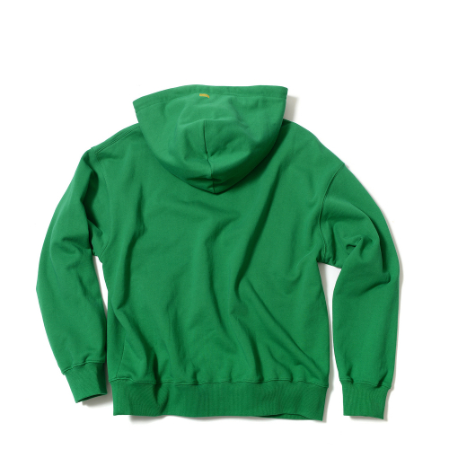 Classic logo needlework hoodie_Green