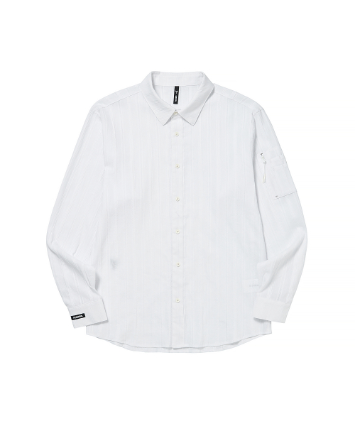 Jacquard shirt white