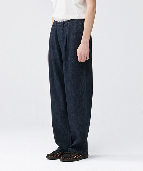 DP048 OFF DENIM TROUSERS (Dark indigo)