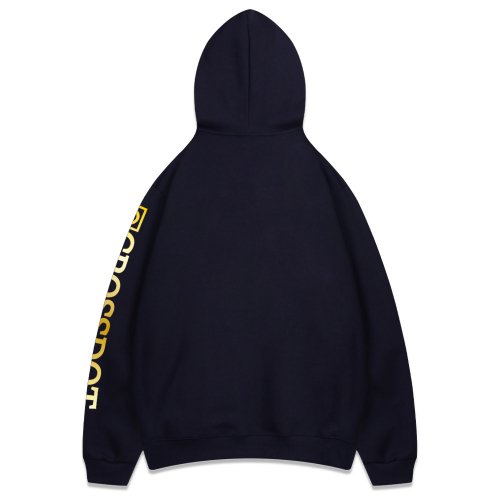 Left one gold-stamped hoodie zip-up 5 цветов [CHD_0010]
