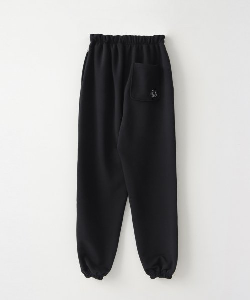 Athletic banding sweat pants / black
