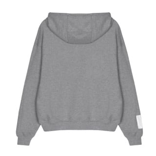 003 'a' logo sweat hoodi grey