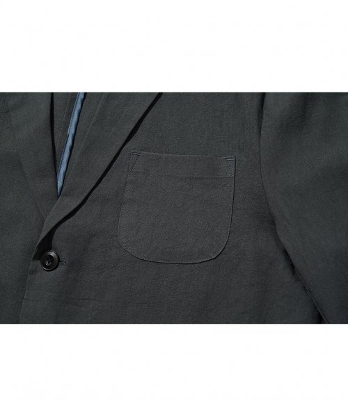 So-so linen jacket (CHARCOAL)
