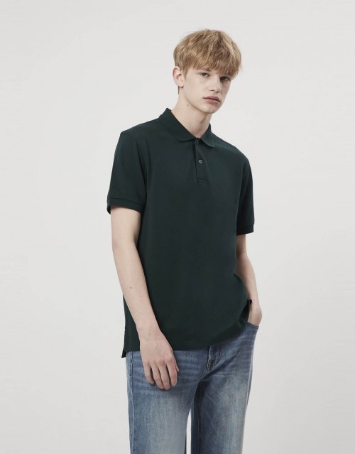 Pique polo half sleeve collar t-shirt 012502 [23 цветов]