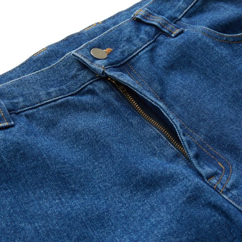 CARGO DENIM PANTS - MID INDIGO
