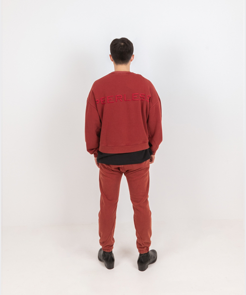 Gathy pants (burgundy)